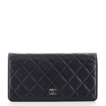 Chanel L-Yen Wallet Quilted Lambskin Long