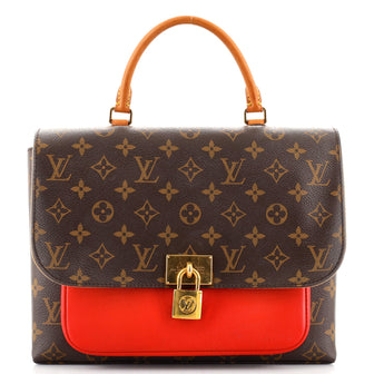 Louis Vuitton Marignan Handbag Monogram Canvas with Leather