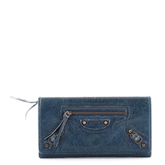 Balenciaga Classic Money Flap Wallet Leather