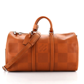 Louis Vuitton Keepall Bandouliere Bag Nomade Grand Damier 45