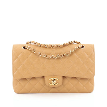 Chanel Classic Double Flap Bag Quilted Caviar Medium