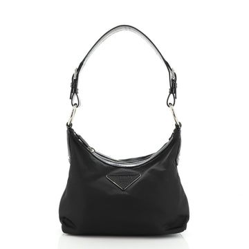 Prada Belted Zip Hobo Tessuto with Leather Medium