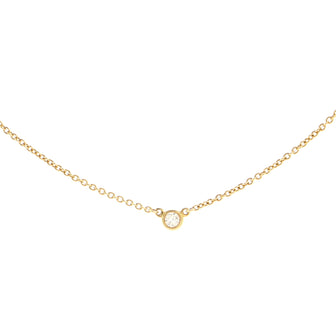 Tiffany & Co. Elsa Peretti Diamonds By The Yard Pendant Necklace 18K Yellow Gold with Diamond .05CT
