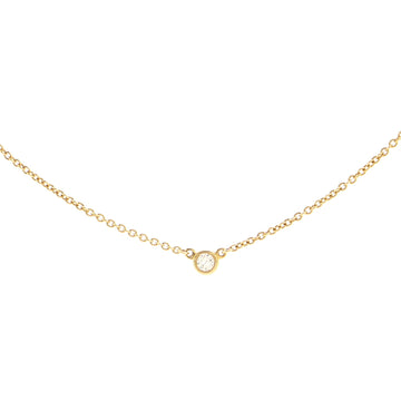 Tiffany & Co. Elsa Peretti Diamonds By The Yard Pendant Necklace 18K Yellow Gold with Diamond .05CT