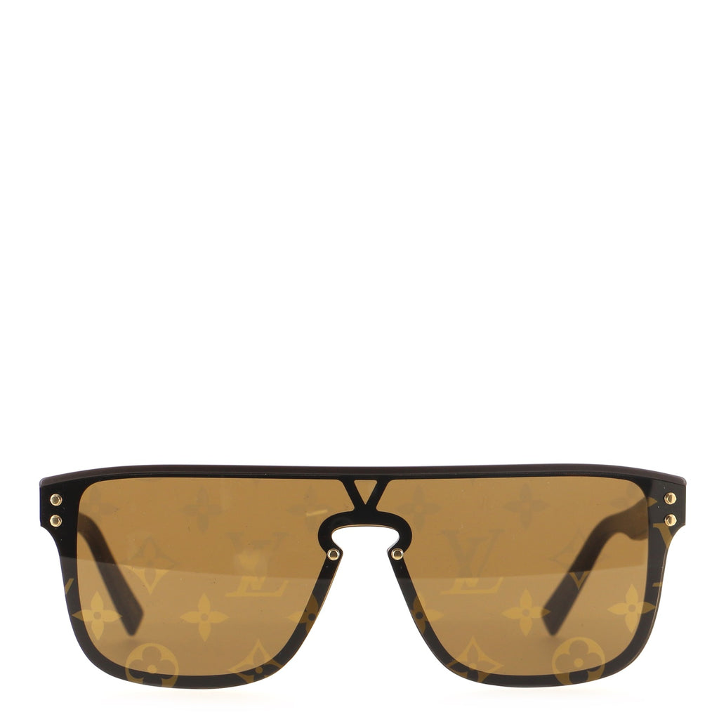 Louis Vuitton LV Waimea Shield Sunglasses Acetate Brown 1292411