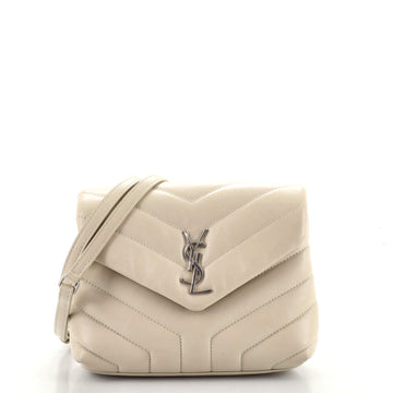 Saint Laurent LouLou Shoulder Bag Matelasse Chevron Leather Toy