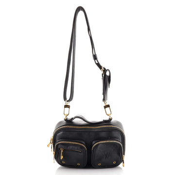 Louis Vuitton Utility Crossbody Bag Calfskin with Embossed Monogram Detail