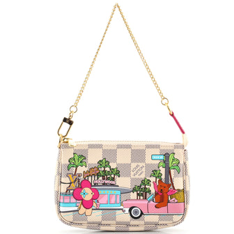 Louis Vuitton Pochette Accessoires Limited Edition Vivienne Xmas Damier Mini