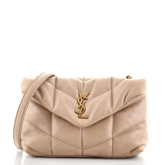 Saint Laurent LouLou Puffer Shoulder Bag Quilted Leather Mini