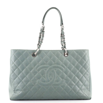 Chanel Grand Shopping Tote Quilted Caviar XL