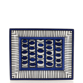 Hermes Bleus D'Ailleurs Change Tray Printed Porcelain