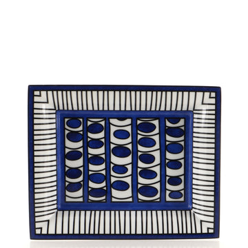 Hermes Bleus D'Ailleurs Change Tray Printed Porcelain