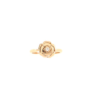 Chanel Extrait de Camelia Ring 18K Rose Gold with Diamond