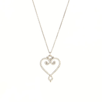 Tiffany & Co. Venice Goldoni Pendant Necklace 18K White Gold with Diamonds