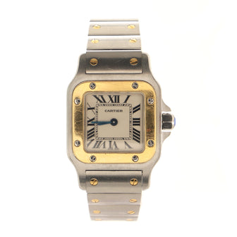 Cartier Santos de Cartier Galbee Quartz Watch Stainless Steel and Yellow Gold 24