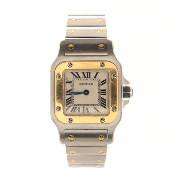 Cartier Santos de Cartier Galbee Quartz Watch Stainless Steel and Yellow Gold 24