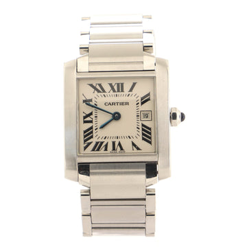Cartier Tank Francaise Quartz Watch Stainless Steel 25