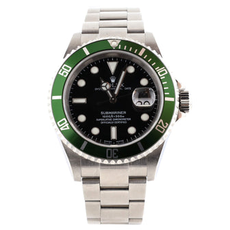 Oyster Perpetual Submariner Kermit Date Automatic Watch Stainless Steel 40