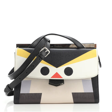 Fendi Demi Jour Monster Satchel Leather