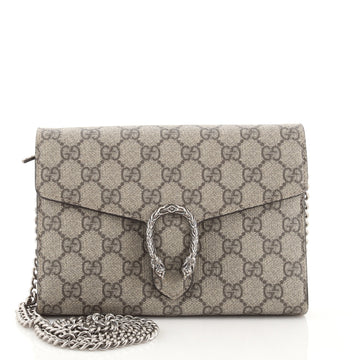 Gucci Dionysus Chain Wallet GG Coated Canvas Small