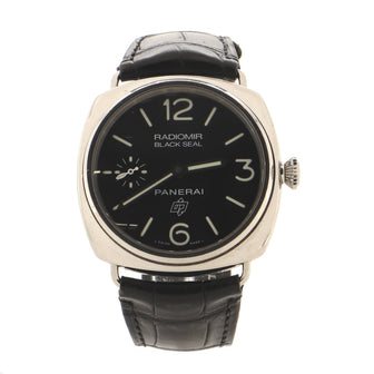 Panerai Radiomir Black Seal Manual Watch Stainless Steel and Leather 45