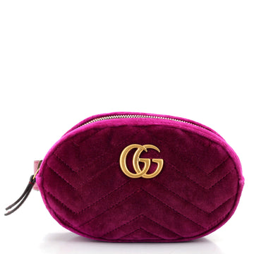 Gucci GG Marmont Belt Bag Matelasse Velvet