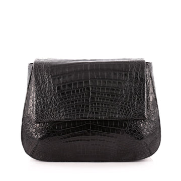 Nancy Gonzalez Convertible Flap Shoulder Bag Crocodile Medium