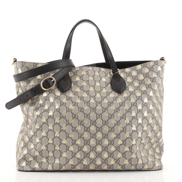 Gucci Convertible Soft Tote Printed GG Coated Canvas Medium
