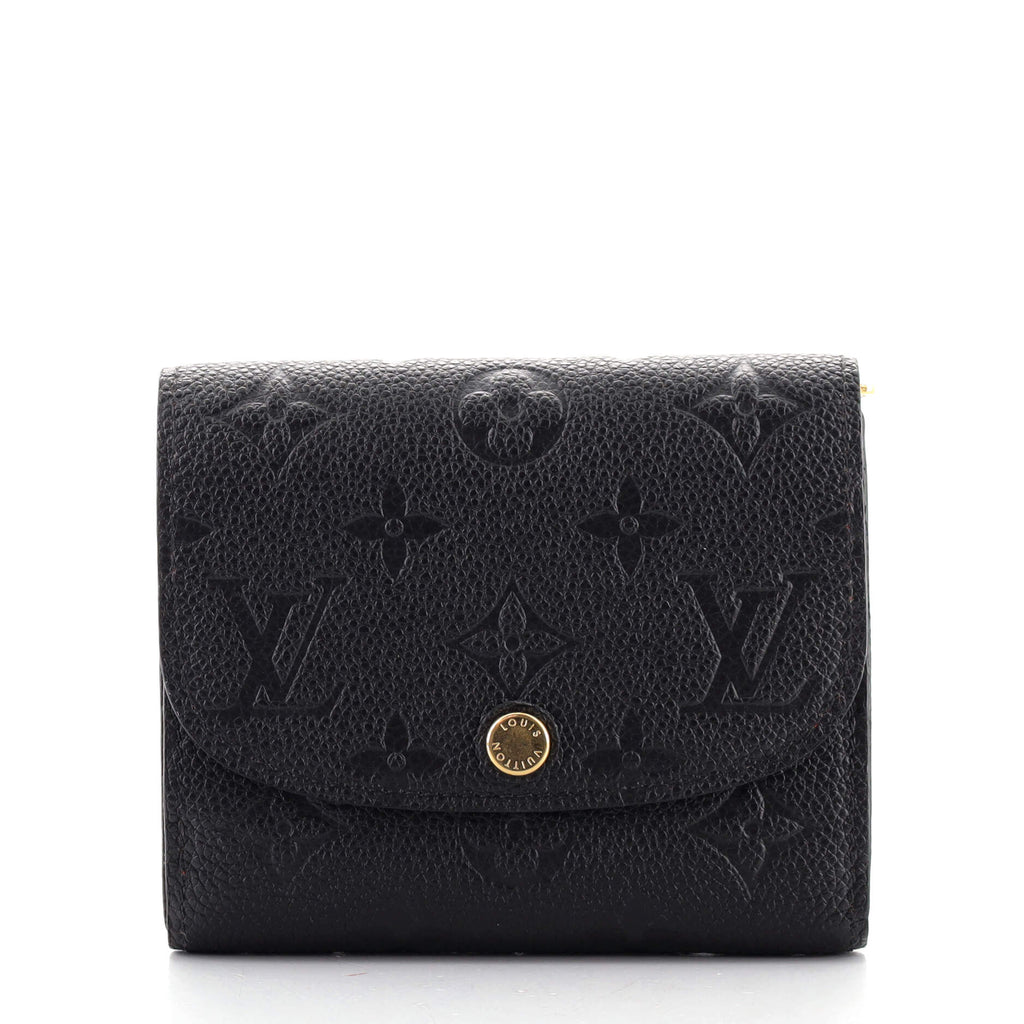 Louis Vuitton Ariane Wallet Monogram Empreinte Leather Black 1294181