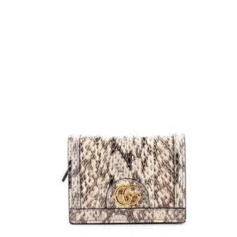 Gucci Ophidia Flap Card Case Snakeskin