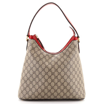 Gucci Linea A Hobo GG Coated Canvas