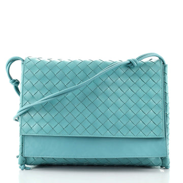 Bottega Veneta Knot Strap Shoulder Bag Intrecciato Leather Medium