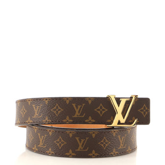 Louis Vuitton LV Initiales Belt Monogram Canvas Thin