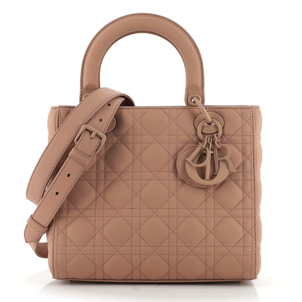 Christian Dior Ultra Matte Lady Bag Cannage Quilt Calfskin Medium