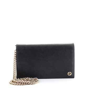 Gucci Betty Chain Wallet Leather
