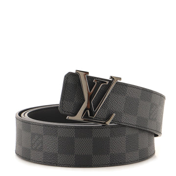 Louis Vuitton LV Initiales Reversible Belt Damier Graphite and Leather Wide