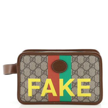 Gucci Fake/Not Cosmetic Case Printed GG Coated Canvas