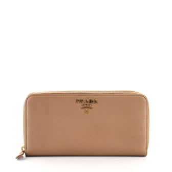Prada Zip Around Wallet Vitello Daino Long