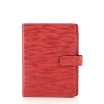 Louis Vuitton Ring Agenda Cover Epi Leather MM