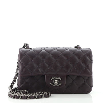 Chanel Classic Single Flap Bag Quilted Caviar Mini
