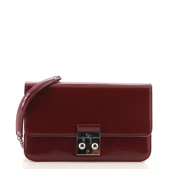 Christian Dior Miss Dior Promenade Wallet on Chain Patent Large
