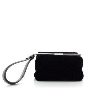 Tom Ford Frame Box Wristlet Clutch Velvet with Crystals Small