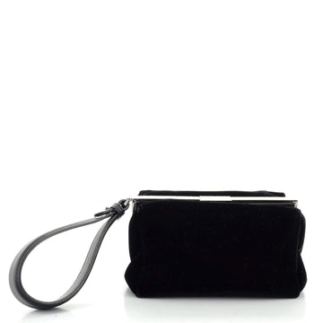 Tom Ford Frame Box Wristlet Clutch Velvet with Crystals Small