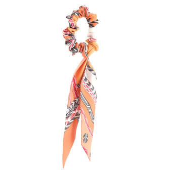 Hermes Bella Scrunchie Printed Silk