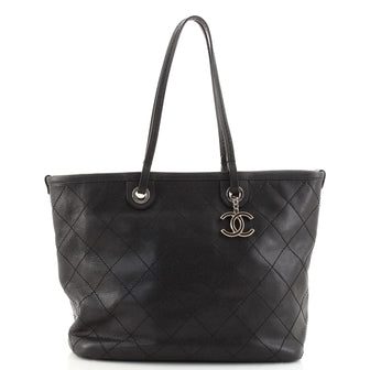 Chanel Fever Tote Quilted Caviar Small