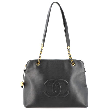 Chanel Vintage Timeless Zip Tote Caviar Large