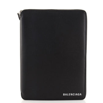 Balenciaga Everyday Zip Around Document Organizer Leather