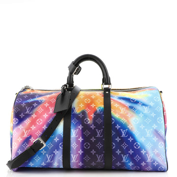 Louis Vuitton Keepall Bandouliere Bag Limited Edition Monogram Sunset Canvas 50