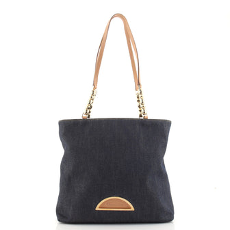 Christian Dior Malice Shopper Tote Denim Medium