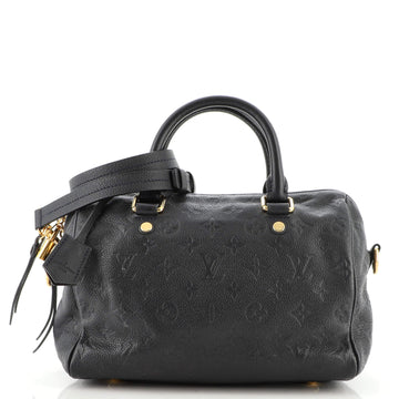 Louis Vuitton Speedy Bandouliere Bag Monogram Empreinte Leather 25